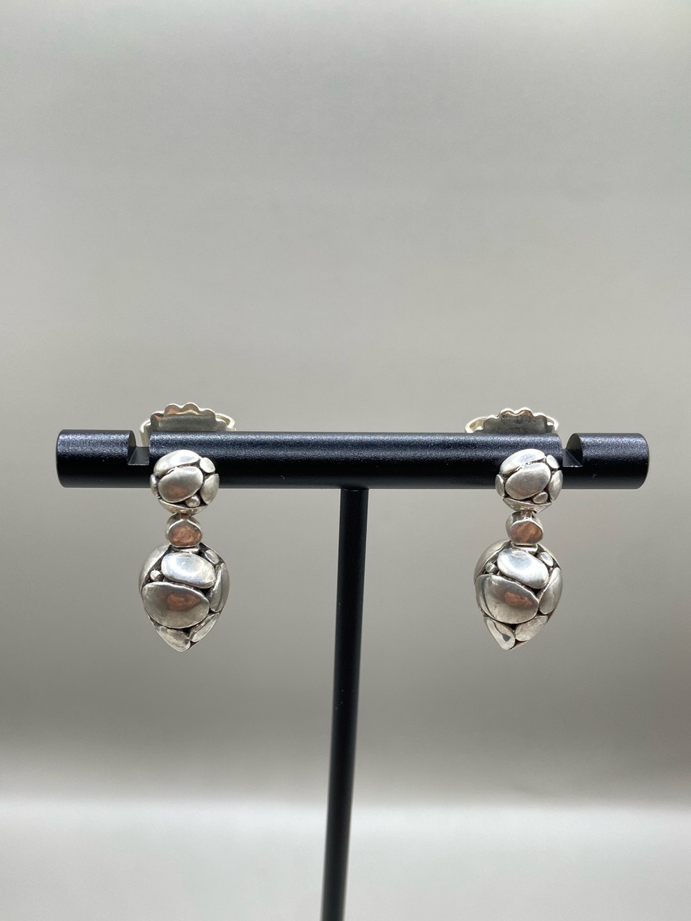 John Hardy Kali Pebble Acorn Drop Post Earrings